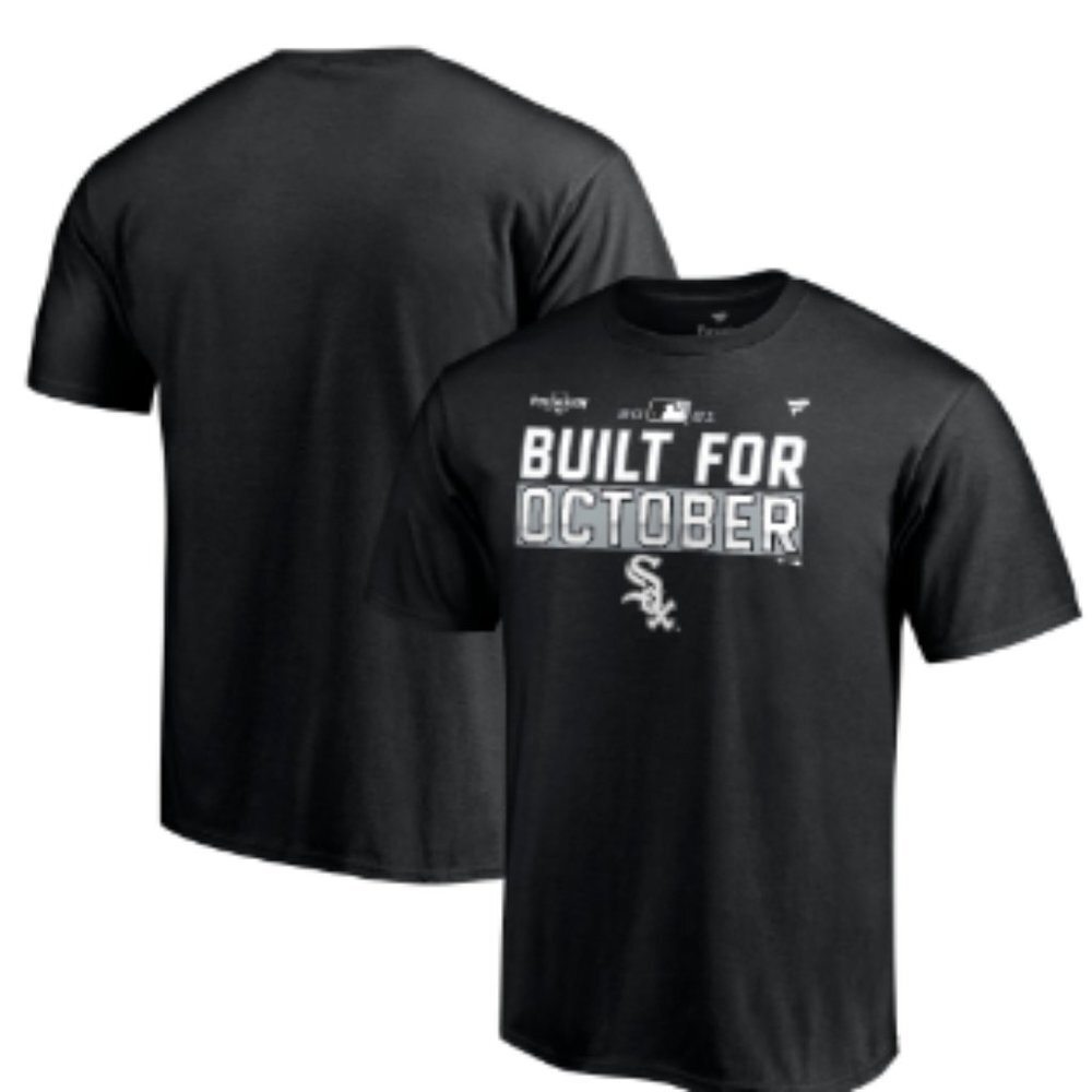 Chicago White Sox Fanatics Branded 2021 Postseason Locker Room T-Shirt - Black